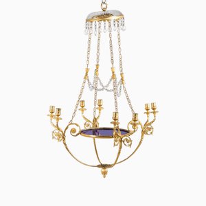 Empire Chandelier Candleholder, Russia, 1810s-VEI-1704683