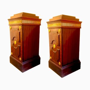 Empire Column Nightstands by Architetti Artigiani Anonimi, 1819, Set of 2-TIT-693520