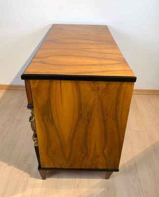 Empire Commode in Walnut Veneer with Caryatids, Austria, 1810s-NNB-1271316