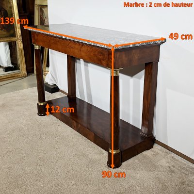 Empire Console Table in Mahogany-RVK-1793522