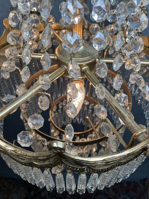 Empire French Brass Chandelier, 1930s-NSG-2036589