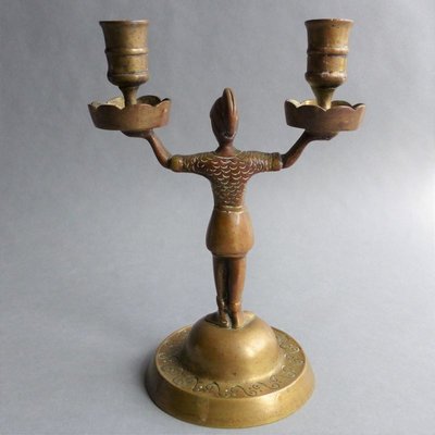 Empire French Bronze Candleholders, 1800s, Set of 2-WK-739836