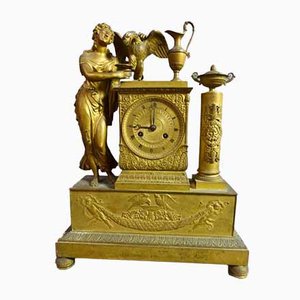 Empire Gilt Bronze Pendulum Clock-WSV-898400