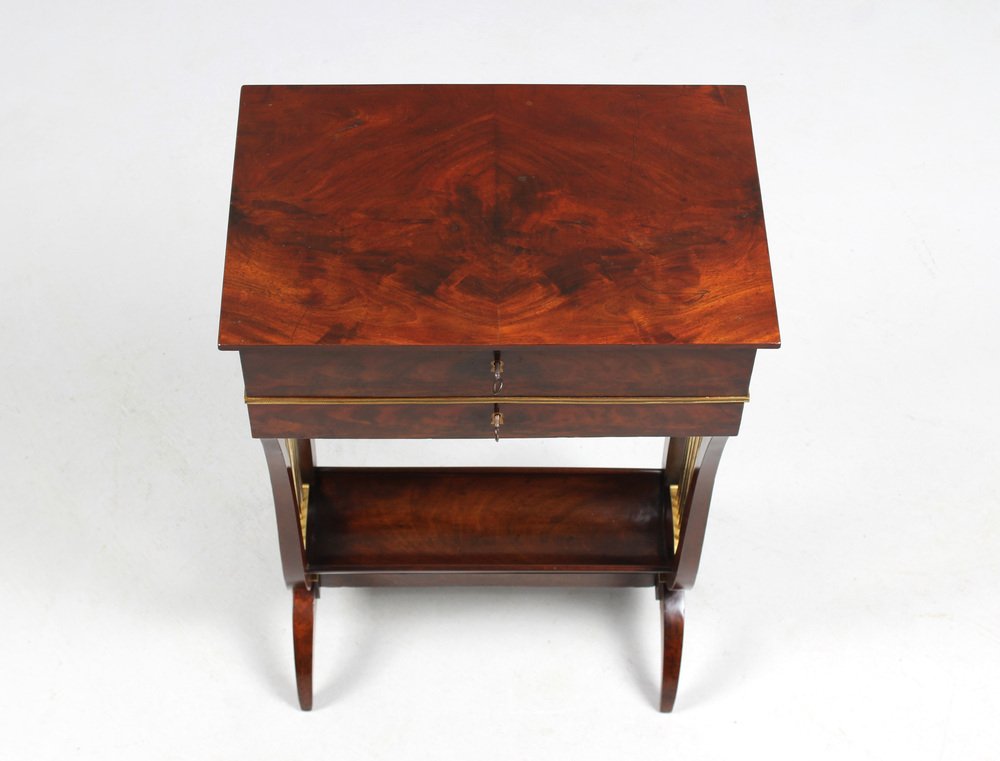 Empire Lyra Sewing Table, 1810s