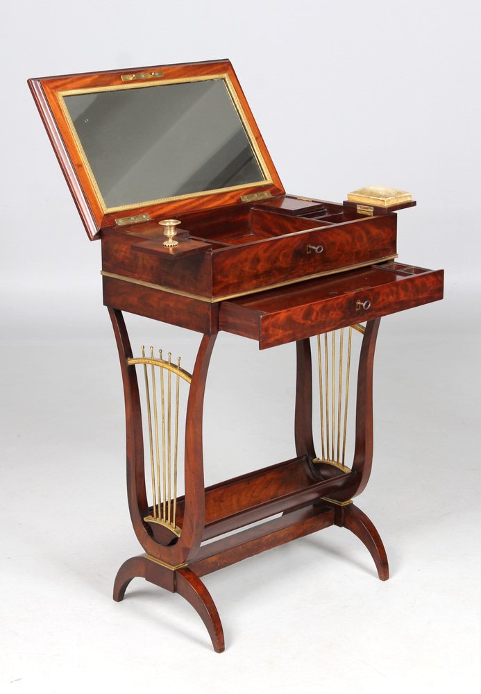 Empire Lyra Sewing Table, 1810s