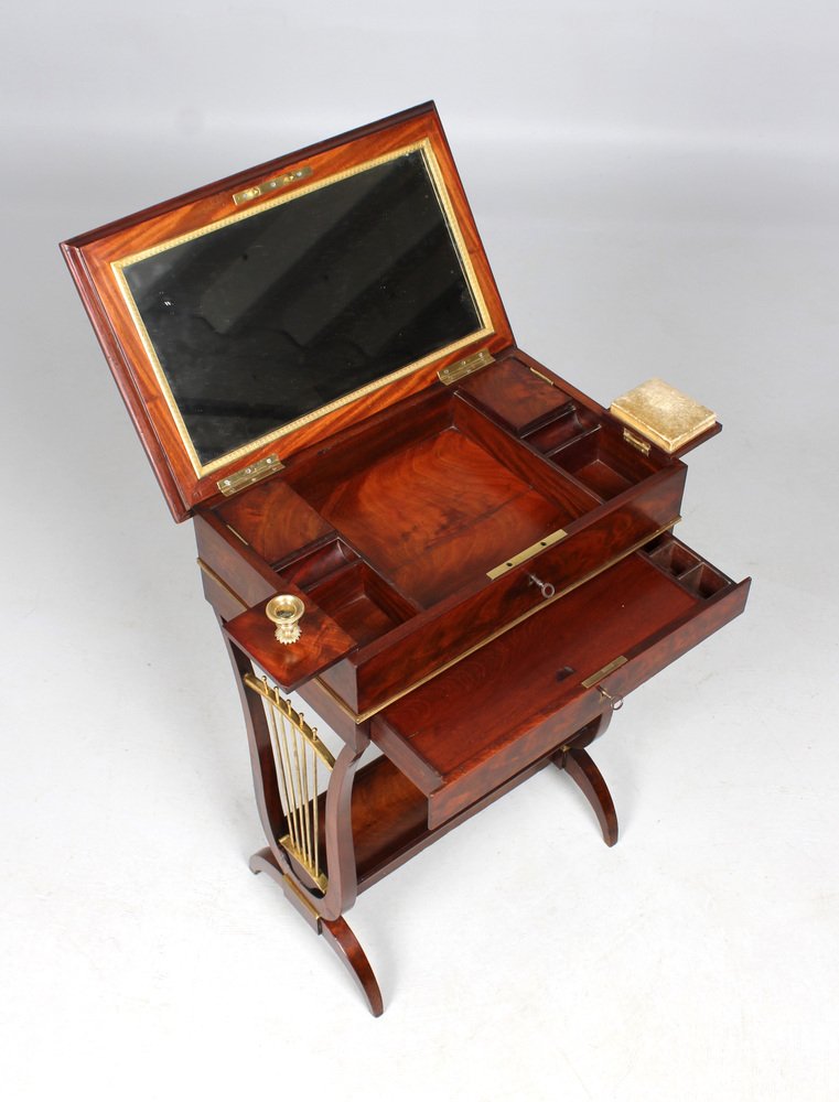 Empire Lyra Sewing Table, 1810s