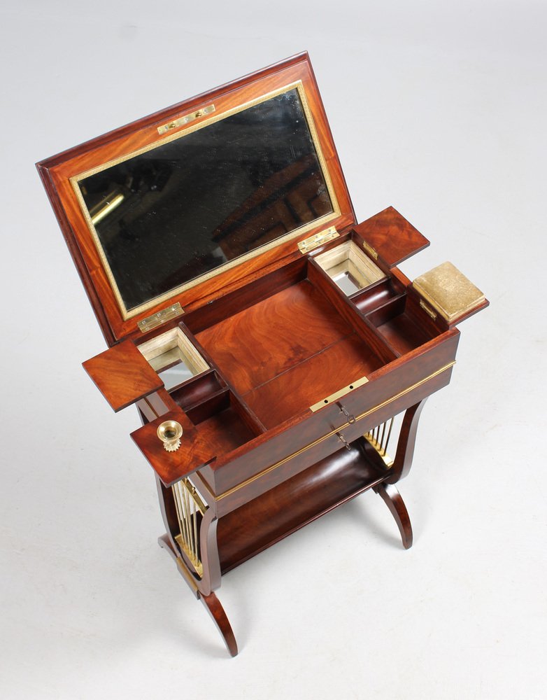 Empire Lyra Sewing Table, 1810s