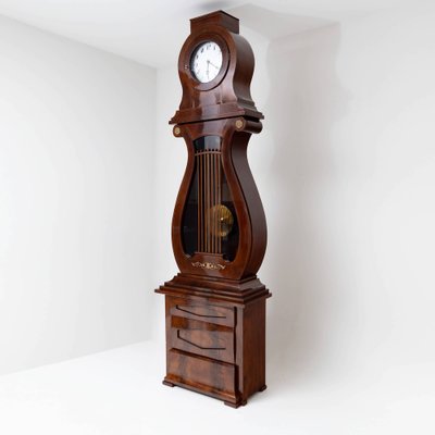 Empire Mahogany Grandfather Clock, Early 19th Century-VEI-1748811