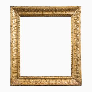 Empire Neapolitan Frame in Golden and Carved Wood, 1800s-KKK-1776536