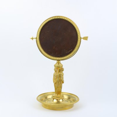 Empire or Charles X Egyptian Style Table Mirror, France, Early 1800s