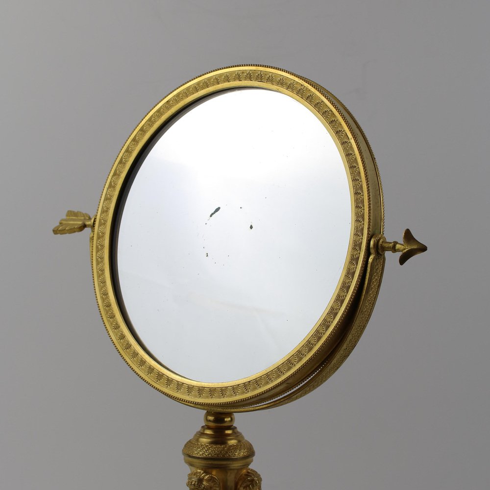 Empire or Charles X Egyptian Style Table Mirror, France, Early 1800s