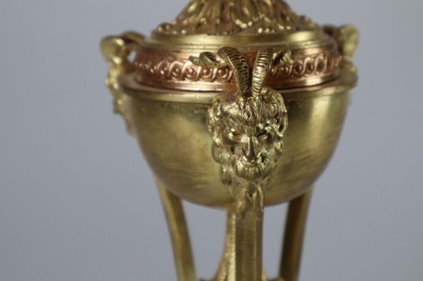 Empire Ormolu Incense Burner Table Lamp-ESB-1376566