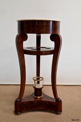 Empire Period Athenian Barbière in Mahogany Burl Veneer, Early 19th Century-RVK-1406271