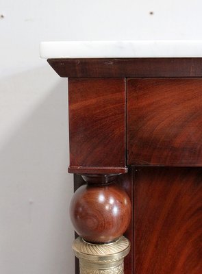 Empire Period Mahogany Veneer Cabinet or Nightstand, 1800s-RVK-904442