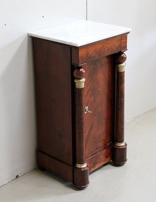 Empire Period Mahogany Veneer Cabinet or Nightstand, 1800s-RVK-904442