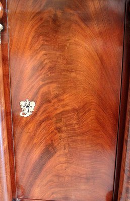 Empire Period Mahogany Veneer Cabinet or Nightstand, 1800s-RVK-904442