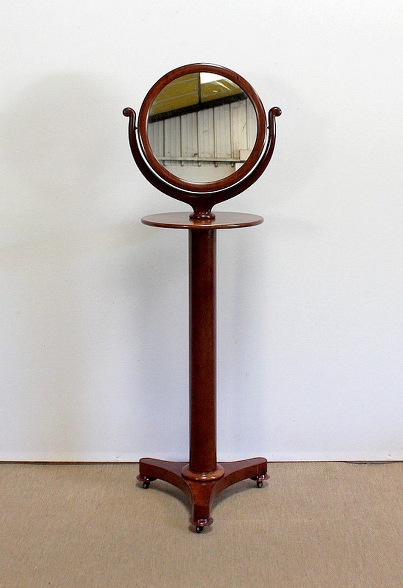 Empire Psyché Mirror in Mahogany, Early 19th Century