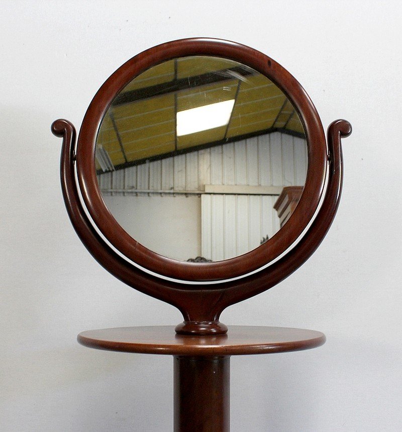 Empire Psyché Mirror in Mahogany, Early 19th Century