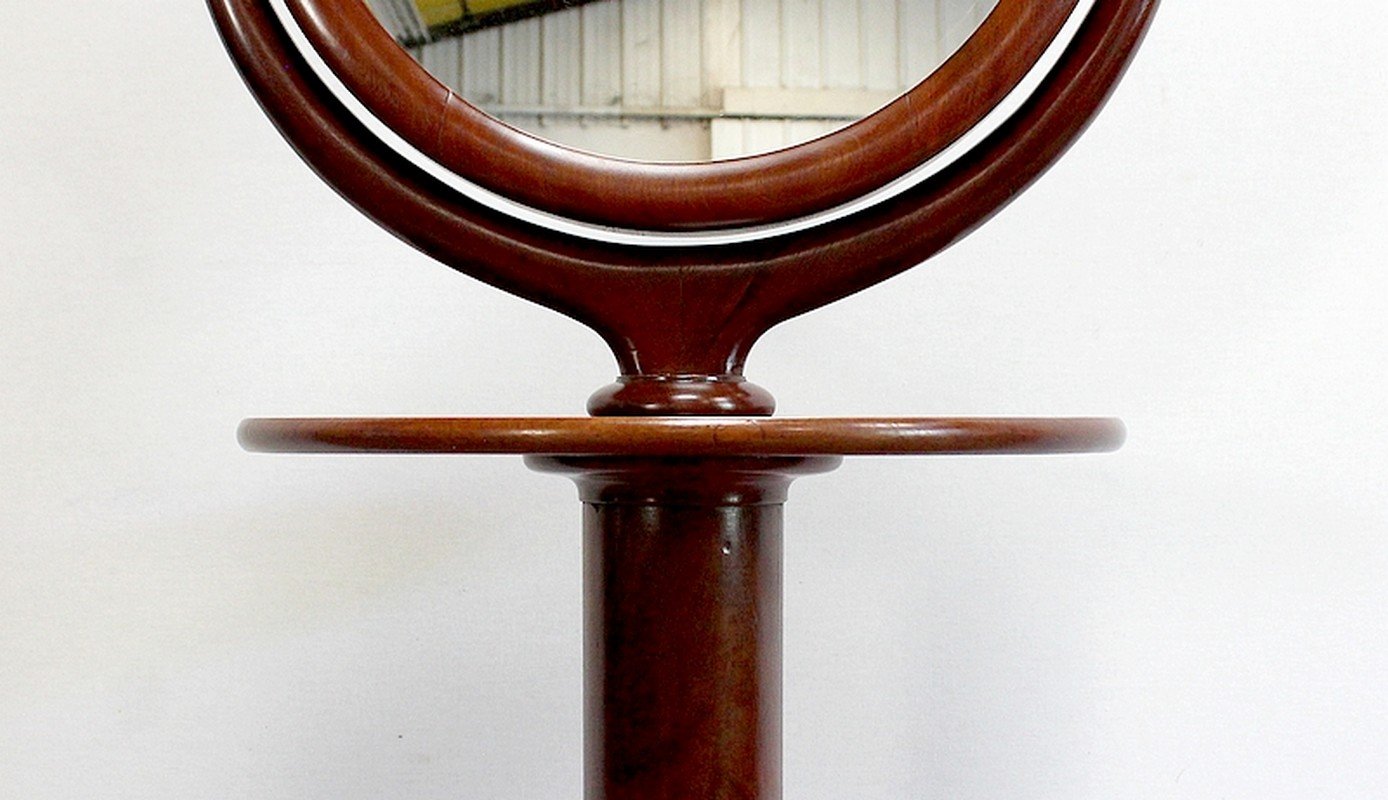 Empire Psyché Mirror in Mahogany, Early 19th Century