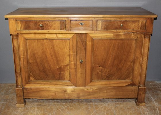 Empire Sideboard with Half Columns in Walnut, 19th Century-BCR-2043330