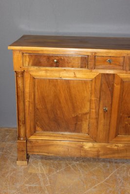 Empire Sideboard with Half Columns in Walnut, 19th Century-BCR-2043330