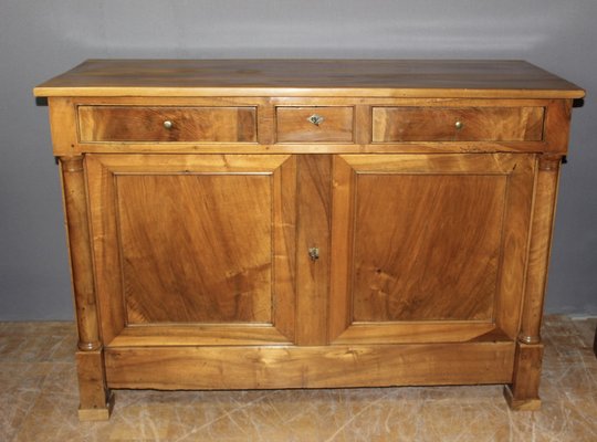 Empire Sideboard with Half Columns in Walnut, 19th Century-BCR-2043330