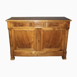 Empire Sideboard with Half Columns in Walnut, 19th Century-BCR-2043330