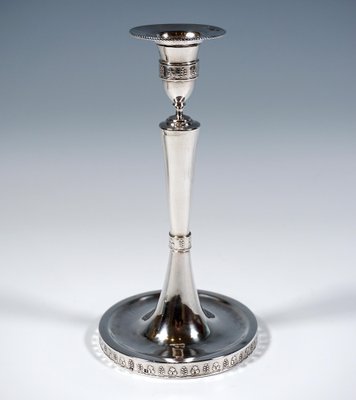 Empire Silver Candleholders by Johann Kaba, Vienna, Austria, 1803, Set of 2-EMT-1819625