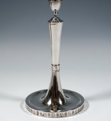 Empire Silver Candleholders by Johann Kaba, Vienna, Austria, 1803, Set of 2-EMT-1819625