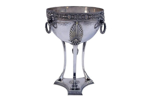 Empire Style Athenienne Shaped Silver Plated Cup, 1870s-CEJ-626772