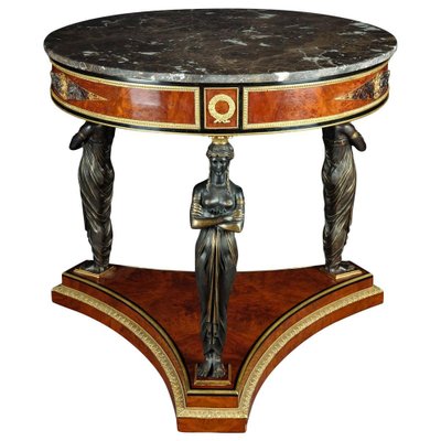 Empire Style Brass Salon Side Table-FLW-1402163