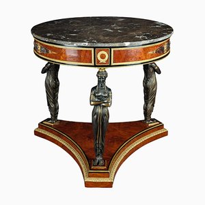 Empire Style Brass Salon Side Table-FLW-1402163