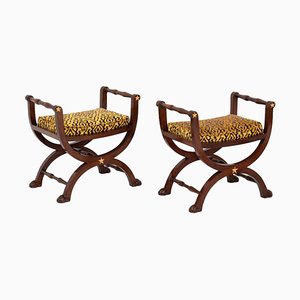 Empire Style Curcule Seats, 1900s, Set of 2-CEJ-667123