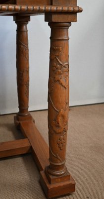 Empire Style Desk in Oak, 1950s-RVK-1421576