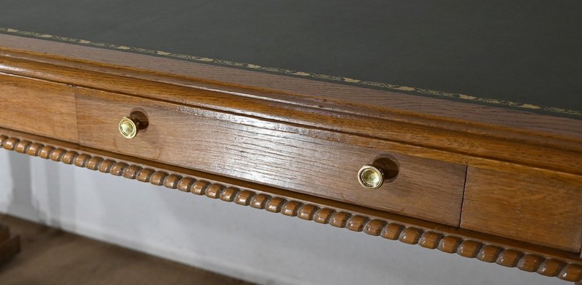 Empire Style Desk in Oak, 1950s-RVK-1421576