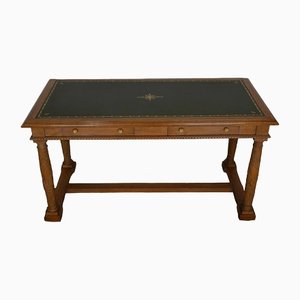 Empire Style Desk in Oak, 1950s-RVK-1421576