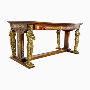 Empire Style Desk in Wood and Bronze from Jansen-FGA-1801592