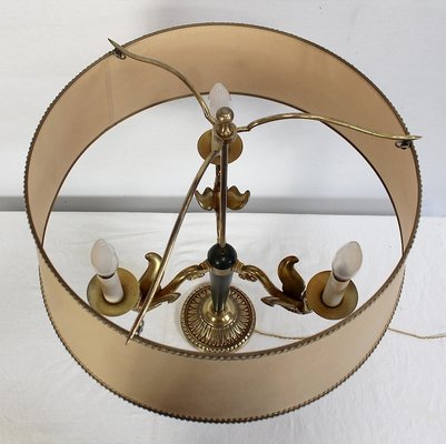 Empire Style Gilt Brass Lamp, Early 20th Century-RVK-1008614