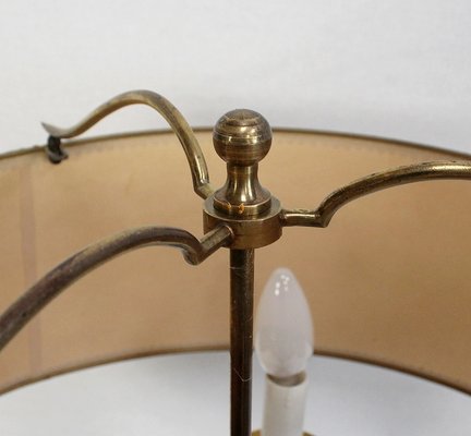 Empire Style Gilt Brass Lamp, Early 20th Century-RVK-1008614