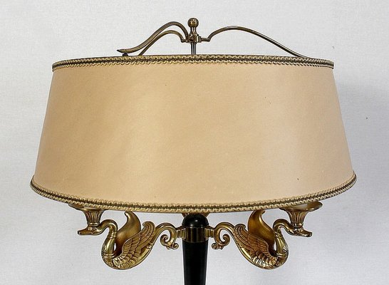 Empire Style Gilt Brass Lamp, Early 20th Century-RVK-1008614