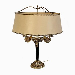 Empire Style Gilt Brass Lamp, Early 20th Century-RVK-1008614