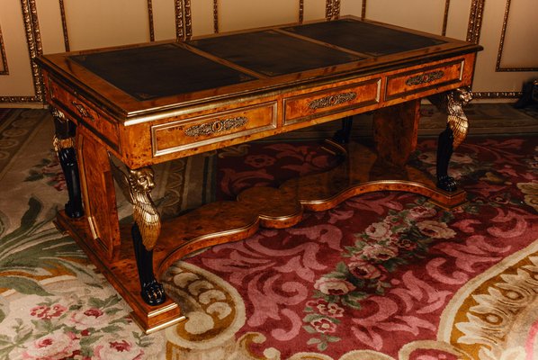 Empire Style Maple Root Writing Desk in Style of J. Desmalter-FLW-1402009