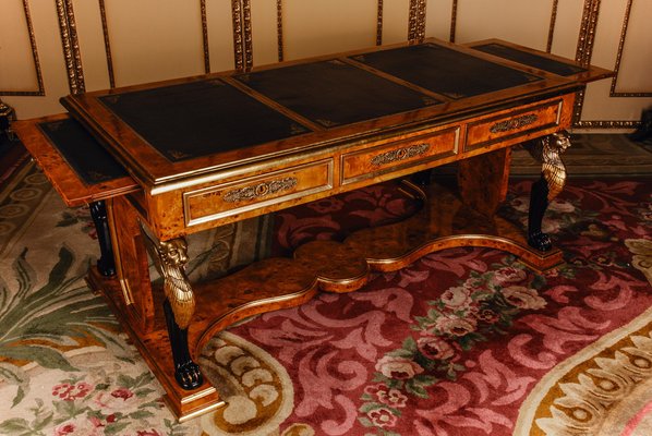 Empire Style Maple Root Writing Desk in Style of J. Desmalter-FLW-1402009