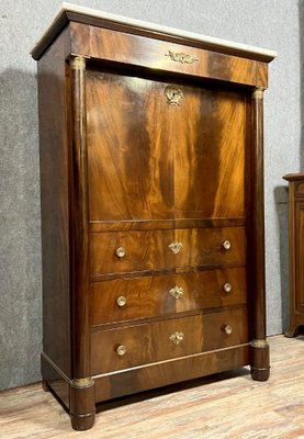 Empire Style Secretary in Mahogany-MWB-1773339