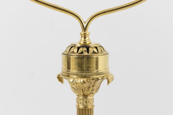 Empire Style Table Lamp in Gilt Bronze, 1950s-CEJ-675892