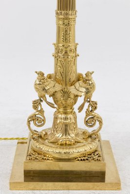 Empire Style Table Lamp in Gilt Bronze, 1950s-CEJ-675892