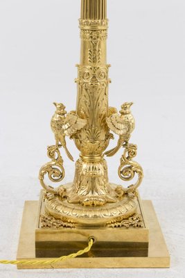 Empire Style Table Lamp in Gilt Bronze, 1950s-CEJ-675892