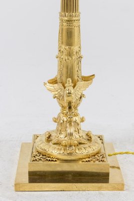 Empire Style Table Lamp in Gilt Bronze, 1950s-CEJ-675892