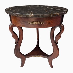 Empire Style Tripod Pedestal Table in Mahogany, 1920s-IBO-2020233