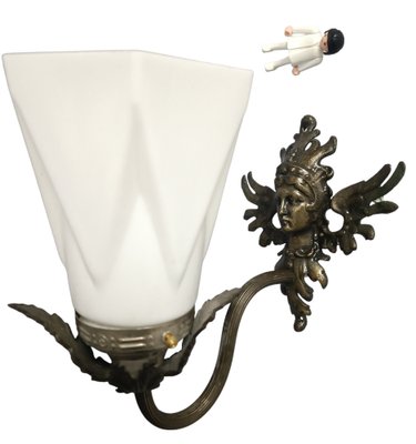 Empire Wall Light in Brass and Crystal-ZVO-1791841